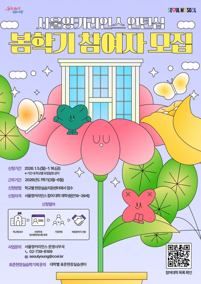 붙임7. [포스터] 서울영커리언스 봄학기 참여자 모집(최종)